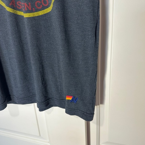 Aviator Nation Aspen CO Ski Graphic Tee Med USA Retro Surf Skater Soft T-Shirt - Picture 3 of 5